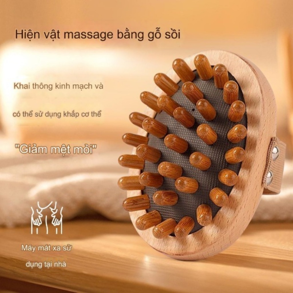 Cây Massage Gỗ – Dụng Cụ Massage Cơ Thể Giảm Mỏi, Thư Giãn Tại Nhà