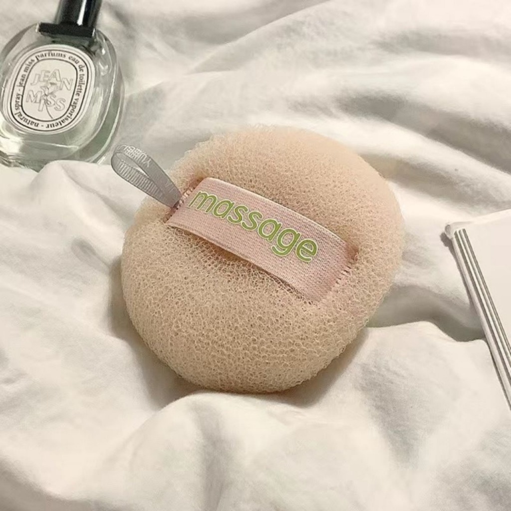 Bông Tắm Xơ Mướp Tự Nhiên – Miếng Tắm Massage Tẩy Tế Bào Chết Có Đai Tay