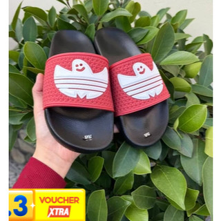 Dép Nam KarrL Phong Cách Trẻ Logo Ông Già _Quai Cao Su Đỏ Đen 2 Màu Hợp Thời Trang Đủ Size 37-43.