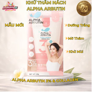 Kem Khử Thâm Nách Alpha Arbutin 3% Collagen Thái Lan 50g – Dưỡng Trắng Da Nách, Giảm Thâm, Khử Mùi Nhẹ, Hàng Nội Địa