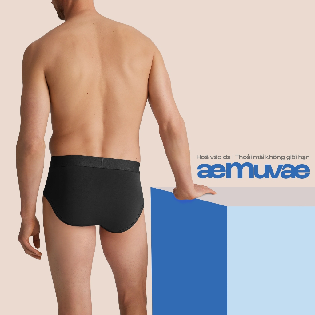 Combo 3 Quần Lót Nam Brief Cotton Cao Cấp Mát Lạnh, Mềm Mịn Thoáng Khí, Hoà Vào Da - Muvae (aeMuvae)