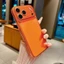 Ốp silicon nhám lưng cho iPhone 11 Promax 16/15/14/13/12/11 Probảo vệ camera Ốp màu hồng, cam,Titan