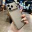 Ốp silicon nhám lưng cho iPhone 11 Promax 16/15/14/13/12/11 Probảo vệ camera Ốp màu hồng, cam,Titan