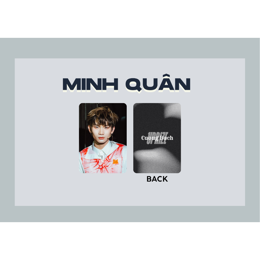 set card bo góc MINH QUÂN / WONBI Tân binh Toàn năng-UPRIZE