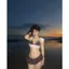 2Soonsumff Bikini 3 mảnh họa tiết trái tim buộc dây phối bèo sexy bộ đồ bơi cao cấp gợi cảm cho nữ