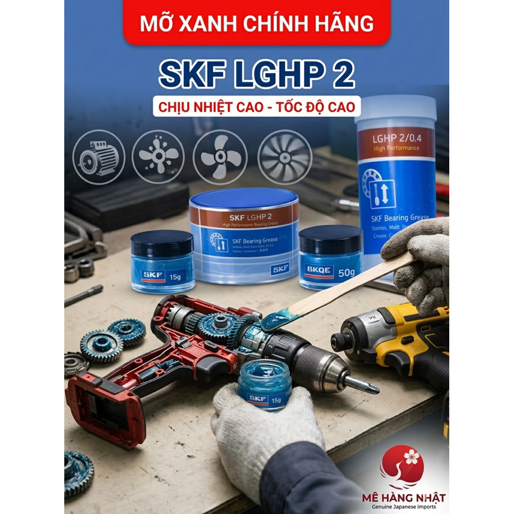 Mỡ Xanh Chính Hãng SKF LGHP 2 ( Hàng Chiếc Lẻ )