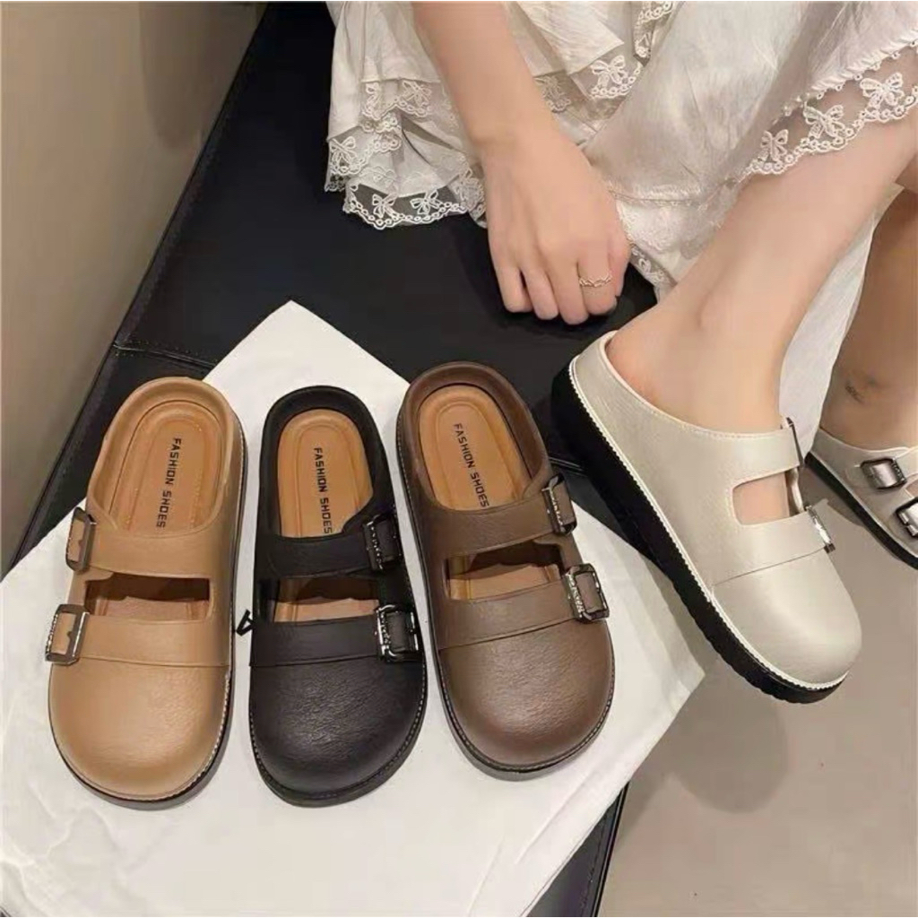Dép Sục 2 Quai Khoá,Chất Liệu Cao Su Mềm Dẻo Êm Chân