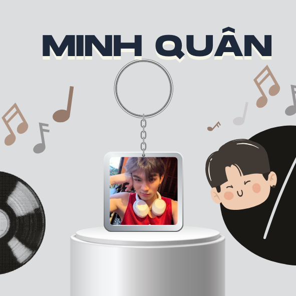 Móc khoá /Keyring MINH QUÂN / WONBI Tân binh Toàn năng-UPRIZE
