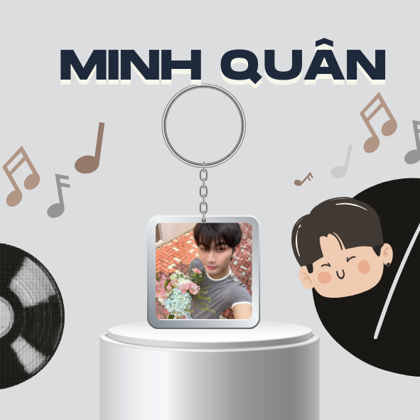 Móc khoá /Keyring MINH QUÂN / WONBI Tân binh Toàn năng-UPRIZE