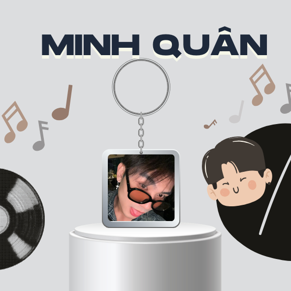 Móc khoá /Keyring MINH QUÂN / WONBI Tân binh Toàn năng-UPRIZE