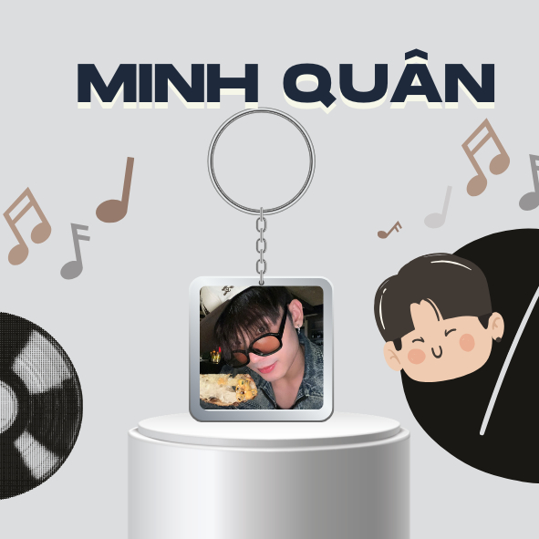 Móc khoá /Keyring MINH QUÂN / WONBI Tân binh Toàn năng-UPRIZE