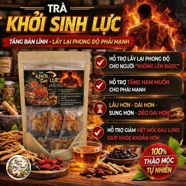 Trà Khởi Sinh Lực - Tăng Bản Lĩnh, Lấy Lại Phong Độ Phái Mạnh