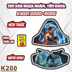 Tem Dán Nhựa Nhám VISION 2020-2026 Mẫu Mỹ Nhân Cô Trang Độc Đáo, Cá Tính - Sticker Trang Trí Xe Máy Chống Bay Màu.