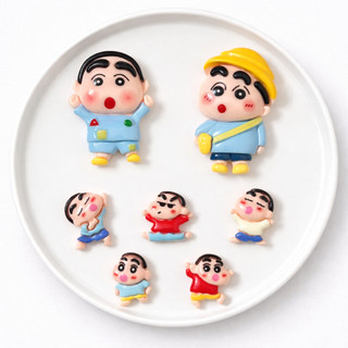 Set Charm Shin Cậu Bé Bút Chì Cute 7 Món – Charm Shinchan Kawaii Trang Trí Dép