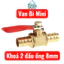 Combo 4 Cái-Van Bi Mini Đồng Khóa 2 Đầu Ống 8mm – Van Khóa Nước / Khí Nén Nối Ống Mềm 8mm
