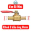 Combo 4 Cái-Van Bi Mini Đồng Khóa 2 Đầu Ống 8mm – Van Khóa Nước / Khí Nén Nối Ống Mềm 8mm