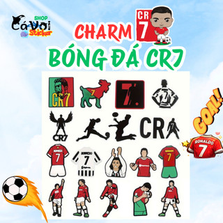 Set Charm CR7 Số 7 Huyền Thoại – Charm Bóng Đá Cute Trang Trí Dép (20 Món)