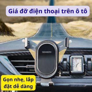 Giá đỡ điện thoại ô tô SENWERO phong cách nam tính, kẹp cửa gió điều hòa, xoay 360 độ, giữ chắc chắn