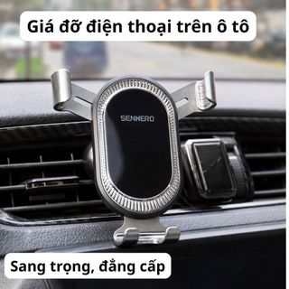Giá đỡ điện thoại ô tô SENWERO phong cách nam tính, kẹp cửa gió điều hòa, xoay 360 độ, giữ chắc chắn