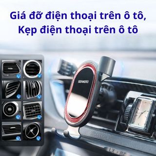 Giá đỡ điện thoại ô tô SENWERO phong cách nam tính, kẹp cửa gió điều hòa, xoay 360 độ, giữ chắc chắn
