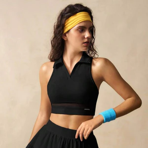 Áo Crop Top Thể Thao Nữ UYNSPORTY Không Tay, Phối Lưới Trong Suốt Co Giãn, Dễ Phối, Áo Thể Thao Nữ