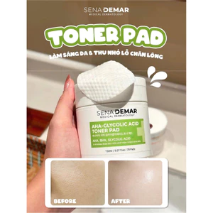 Toner pad Sena demar AHA-glycolic acid toner pad 150ml - hạn 2028 Hàn Quốc toner pad senademar IS308