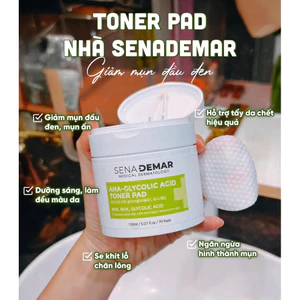 Toner pad Sena demar AHA-glycolic acid toner pad 150ml - hạn 2028 Hàn Quốc toner pad senademar IS306