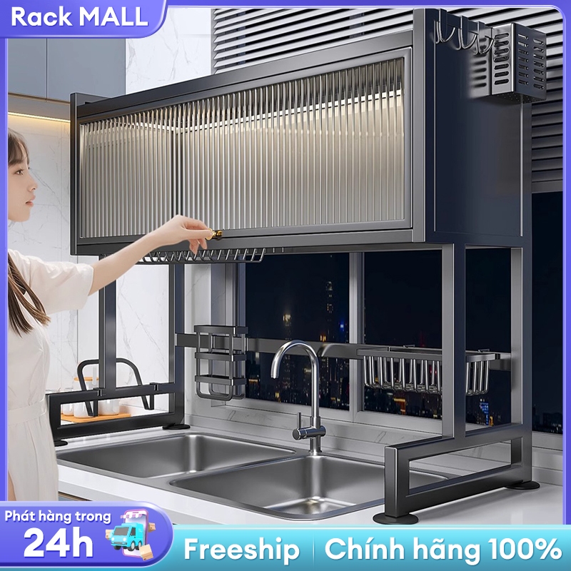 RACK Kệ để chén bát có nắp đậy giá để bát đĩa inox 304 Kệ Nắp Nhà Bếp ...