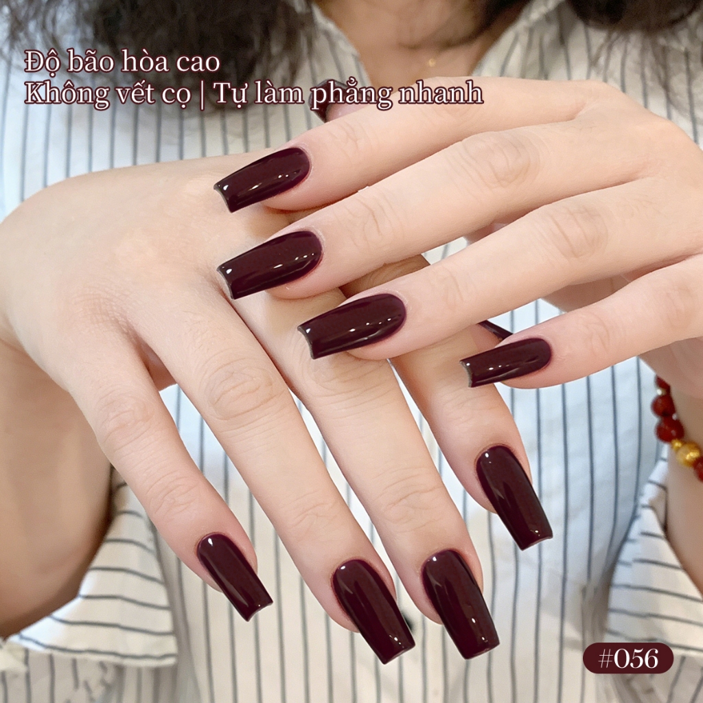 XEIJAYI 10ml - Sơn móng tay dạng gel màu đỏ Bordeaux mới, màu sắc bền lâu, thích hợp cho việc tự làm nghệ thuật vẽ móng.