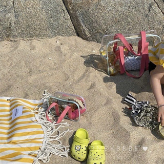 Set 2 Túi Xách Trong Suốt Du Lịch & Đi Biển – Túi Chống Nước Đựng Mỹ Phẩm, Đồ Bơi, Bỉm Sữa Tiện Lợi Hot Trend 2026