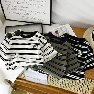 Áo Phông Bé Trai Form Rộng Hàn Quốc – Áo Thun Trẻ Em Cotton Thoáng Mát 2–12 Tuổi