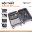 Vali Du Lịch Bamozo Ravo Size 20/24/28 Nhựa PP Cao Cấp, Khoá Kéo Chống Rạch_Ravo