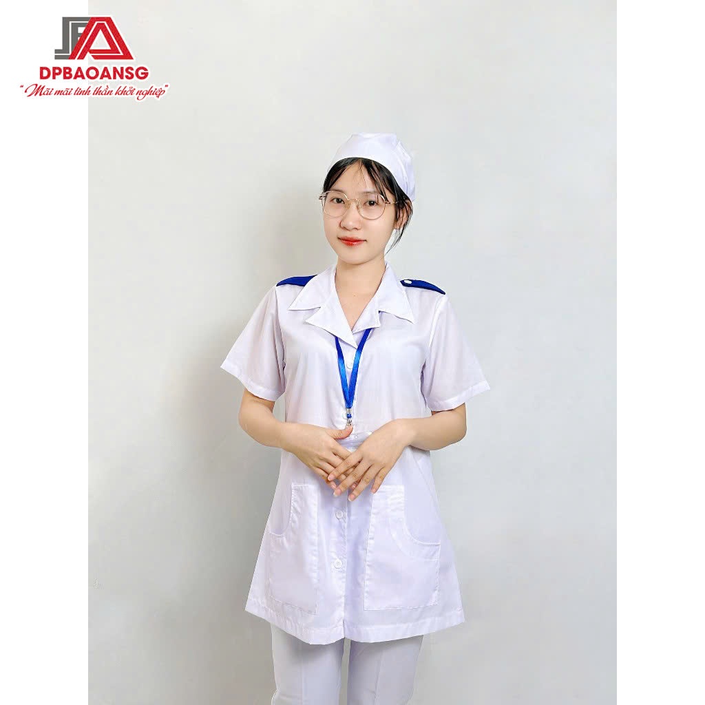 Áo Blouse Sinh Viên Có Cầu Vai Màu Xanh – Đủ Form Nam Nữ, Mặc Đi Học & Thực Tập