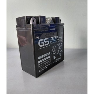 Bình ắc quy 12v  xe máy khô miễn bảo dưỡng GS GT5A | 12V - 5ah