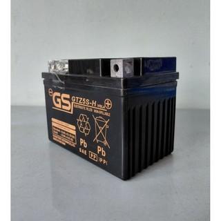 Bình acquy xe máy 12v khô miễn bảo dưỡng GS GTZ5S-H (12V-4ah)