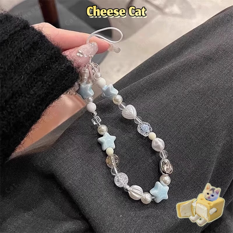 Dây buộc điện thoại sao biển mùa hè màu xanh nhạt dây chống thất lạc cho máy ảnh/CDD/chai nước/dây treo ba lô