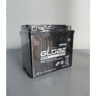 Bình ắc quy xe máy khô 12v miễn bảo dưỡng globe WTZ6V 12v - 6ah