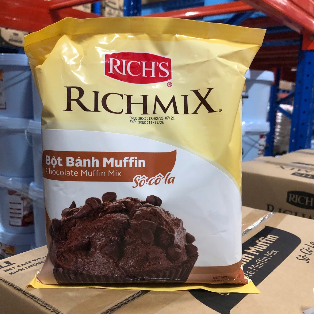 Bột Bánh Muffin So-co-la Rich's Richmix (1kg)