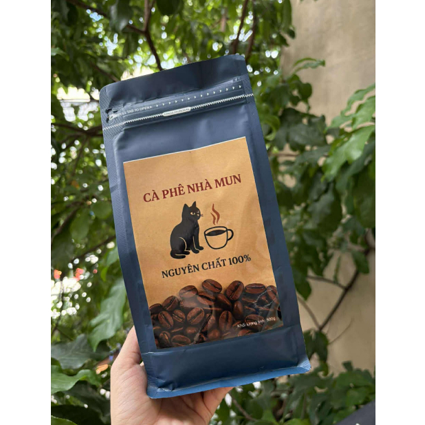 Cà phê rang xay nguyên chất Robusta 500g – cà phê mộc đậm vị, pha phin & pha máy | MM04