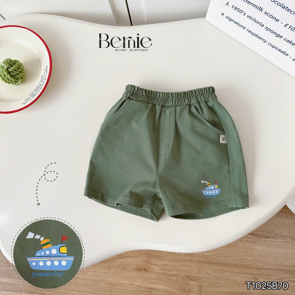 Bộ cotton in hoạ tiết ô tô travel vui tươi, set bộ cotton cộc tay mềm mát cho bé