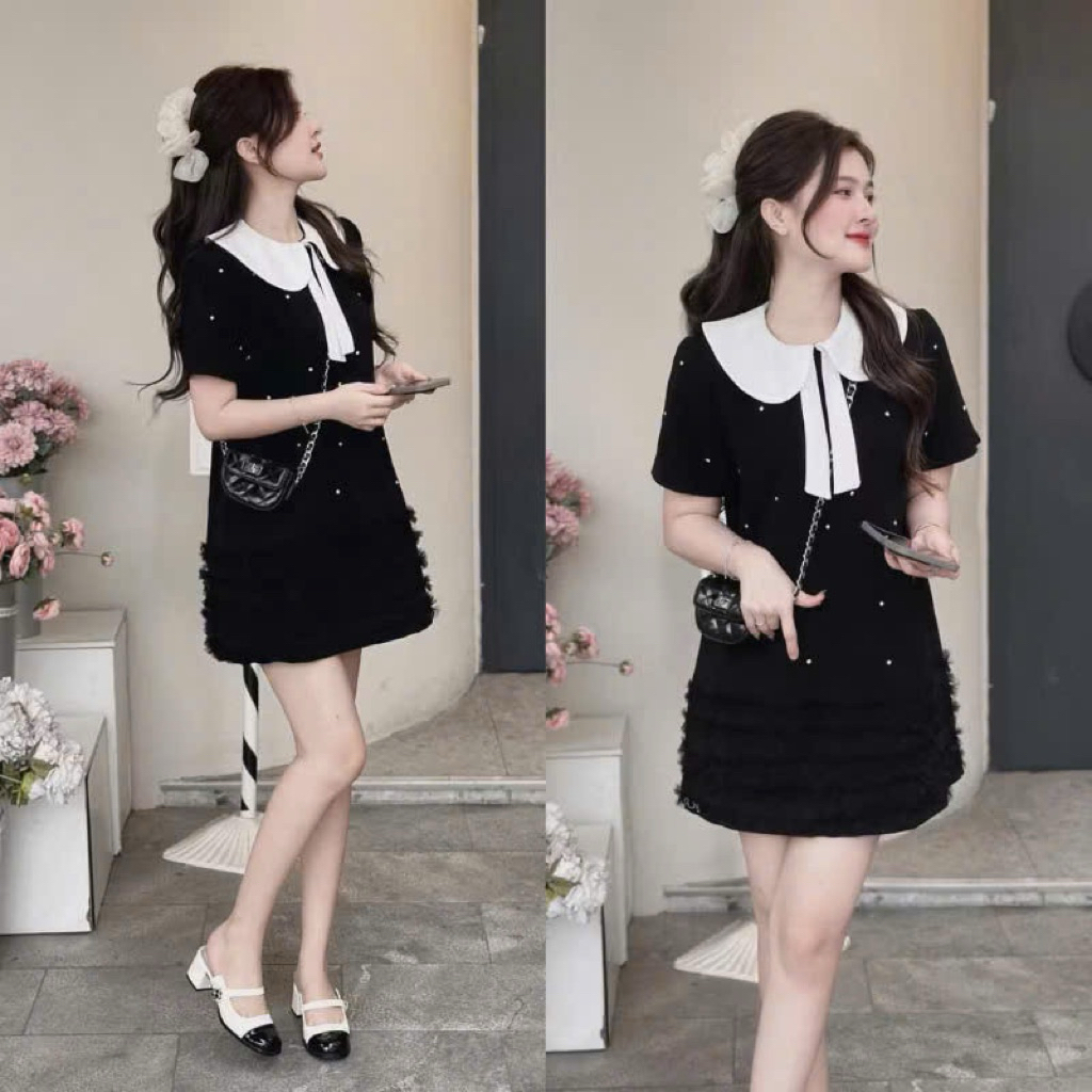 Váy Bầu dáng suông đuôi cá ,chân váy kết hợp lớp ren ,được đính ngọc sang trọng thiết kế