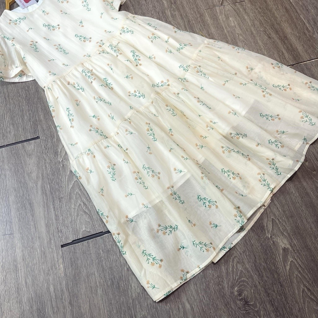 Váy Bầu Xinh babydoll thiết kế hoa nhí dáng dài họa tiết hoa đẹp thời trang
