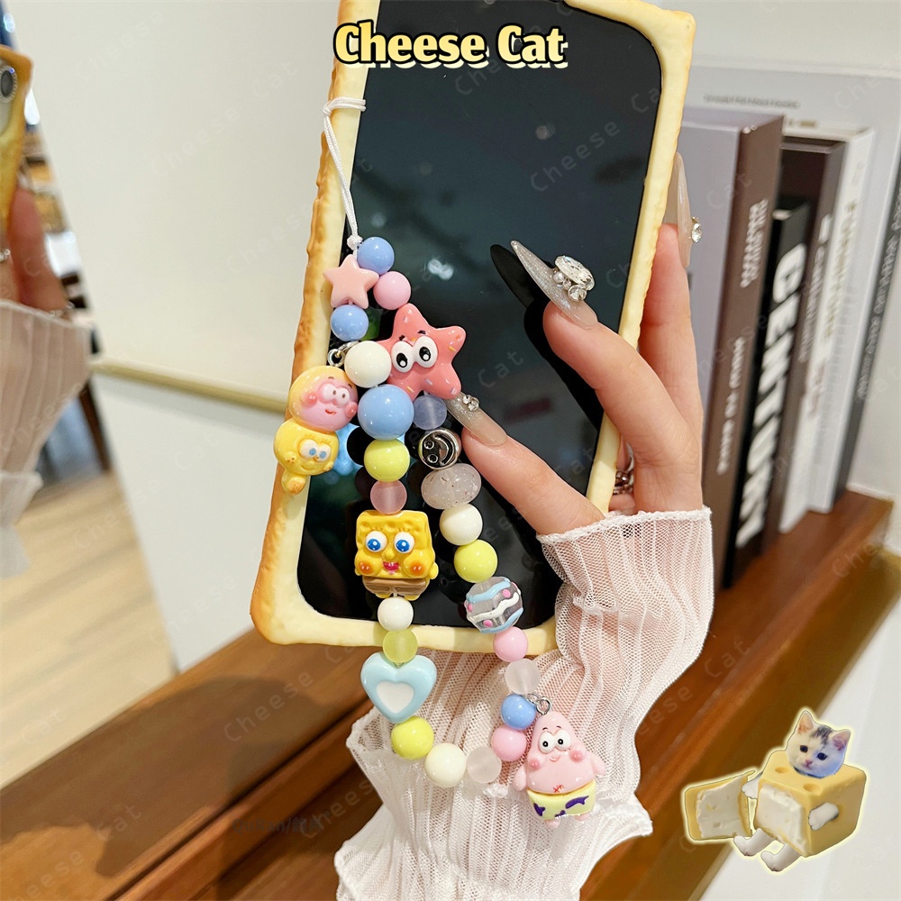 Dây chuỗi điện thoại di động Ngôi sao miếng bọt biển hoạt hình dễ thương con chống thất lạc máy ảnh/CDD/chai nước/dây