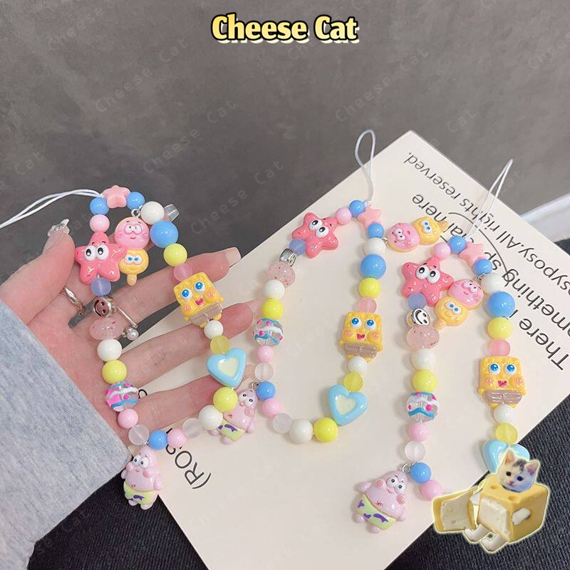 Dây chuỗi điện thoại di động Ngôi sao miếng bọt biển hoạt hình dễ thương con chống thất lạc máy ảnh/CDD/chai nước/dây