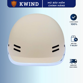 Nón bảo hiểm nửa đầu dáng cá heo đạt chuẩn SUNDY, an toàn, phong cách, freesize từ 55-59cm