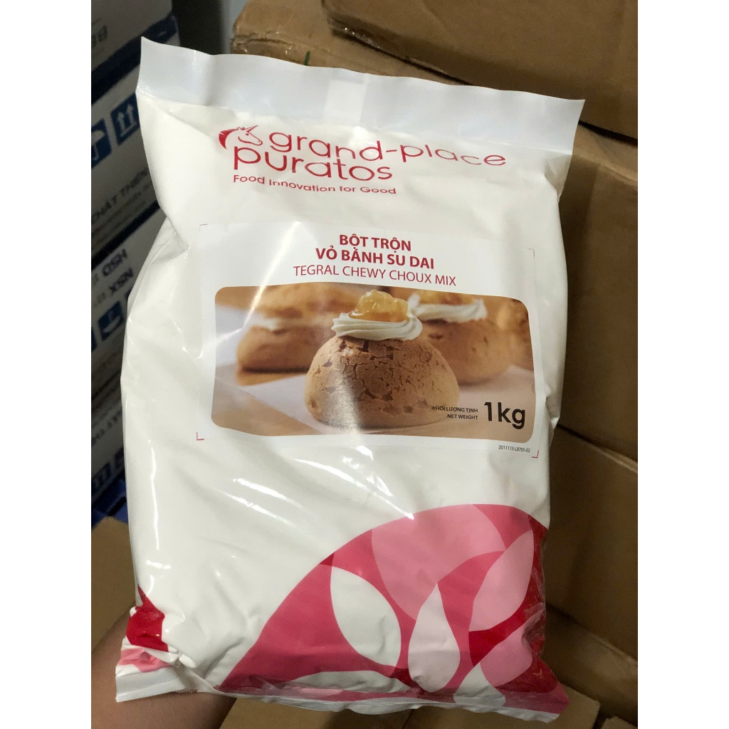 Vỏ su dai - Bột trộn sẵn vỏ bánh su dai Puratos gói 1kg