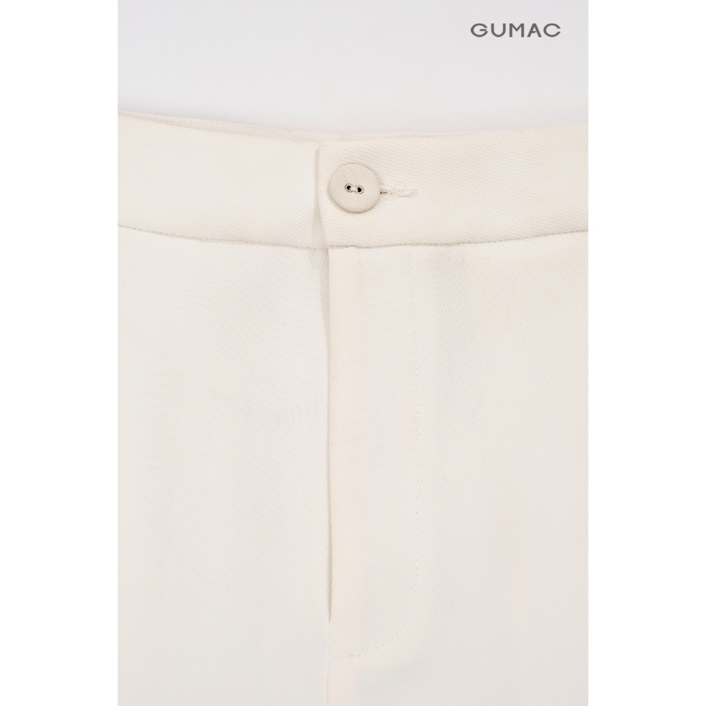 Quần Tây Nữ Ống Suông GUMAC Cơ Bản Chất Liệu Cotton Silk Mềm Mịn Tôn Dáng Thanh Lịch QF08032