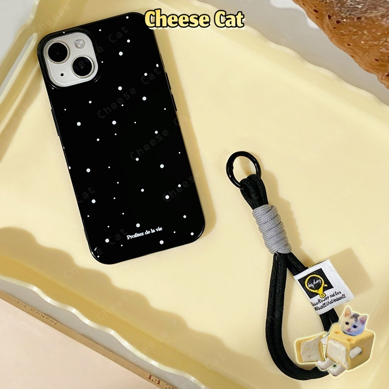 Dây buộc điện thoại di động bằng nylon màu đen chất lượng tốt chống thất lạc Dễ dàng sử dụng với miếng đệm