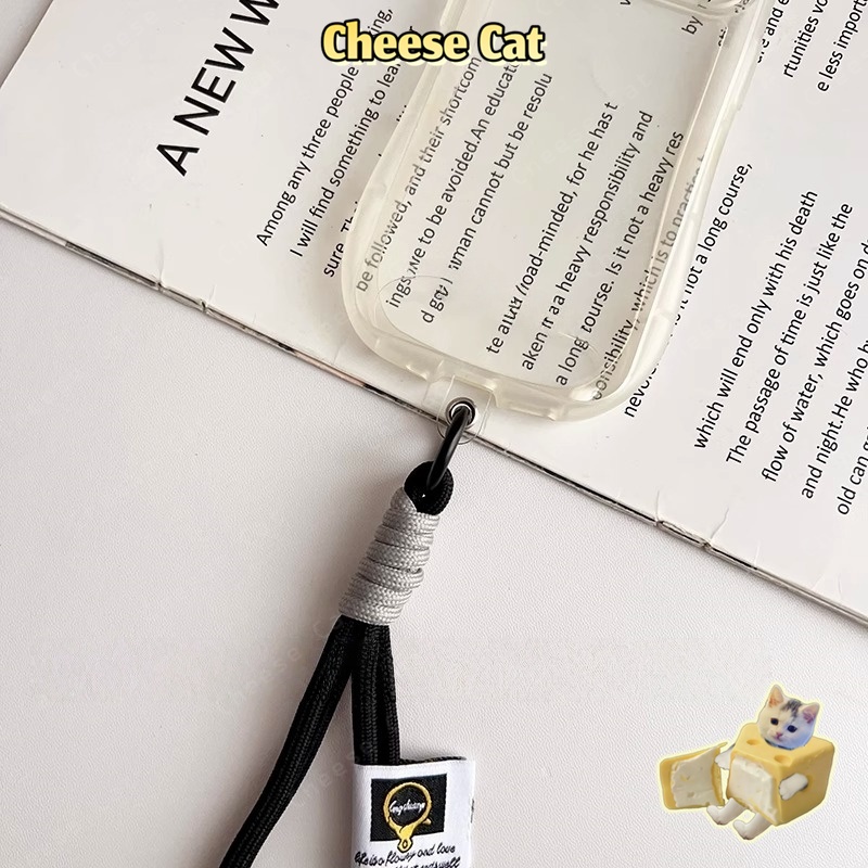 Dây buộc điện thoại di động bằng nylon màu đen chất lượng tốt chống thất lạc Dễ dàng sử dụng với miếng đệm