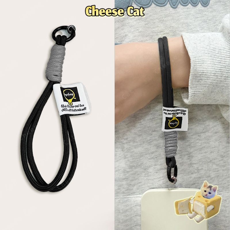 Dây buộc điện thoại di động bằng nylon màu đen chất lượng tốt chống thất lạc Dễ dàng sử dụng với miếng đệm